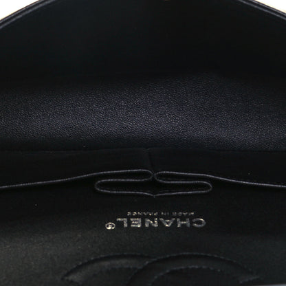 Chanel Lambskin Chevron Quilted Medium Double Flap So Black 5 of 14