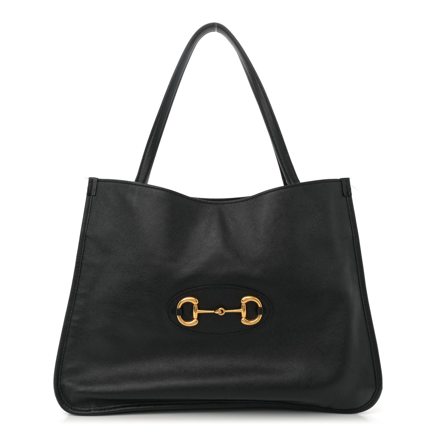 New Sakai Calfskin Lux Horsebit 1955 Tote Bag Black