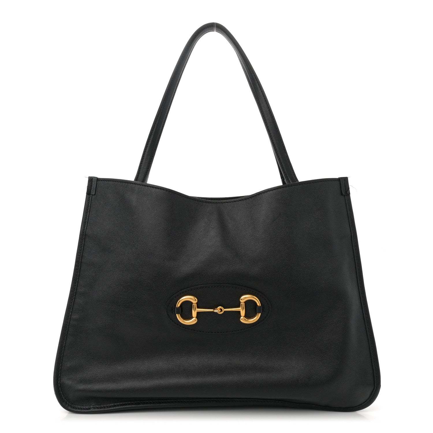 Gucci New Sakai Calfskin Lux Horsebit 1955 Tote Bag Black 1 of 14