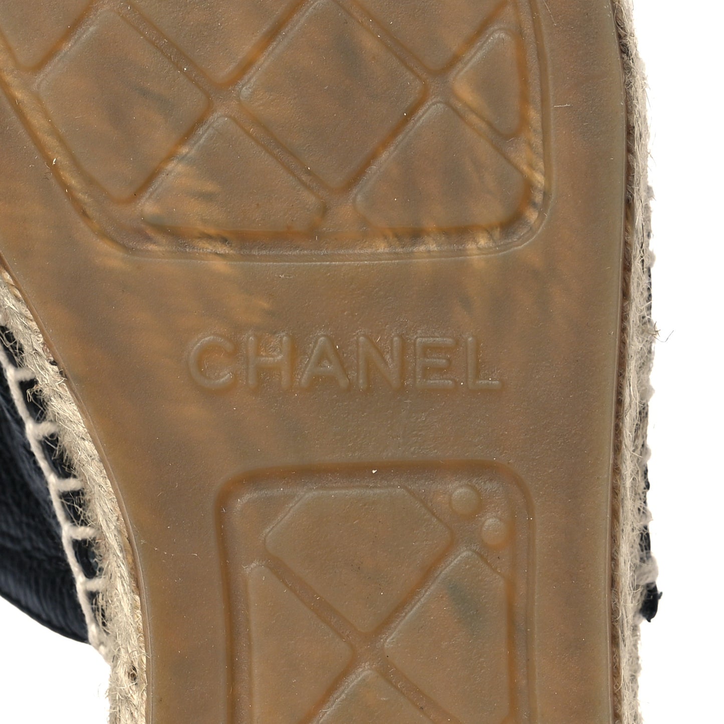 Calfskin CC Espadrille Mules 40 Black