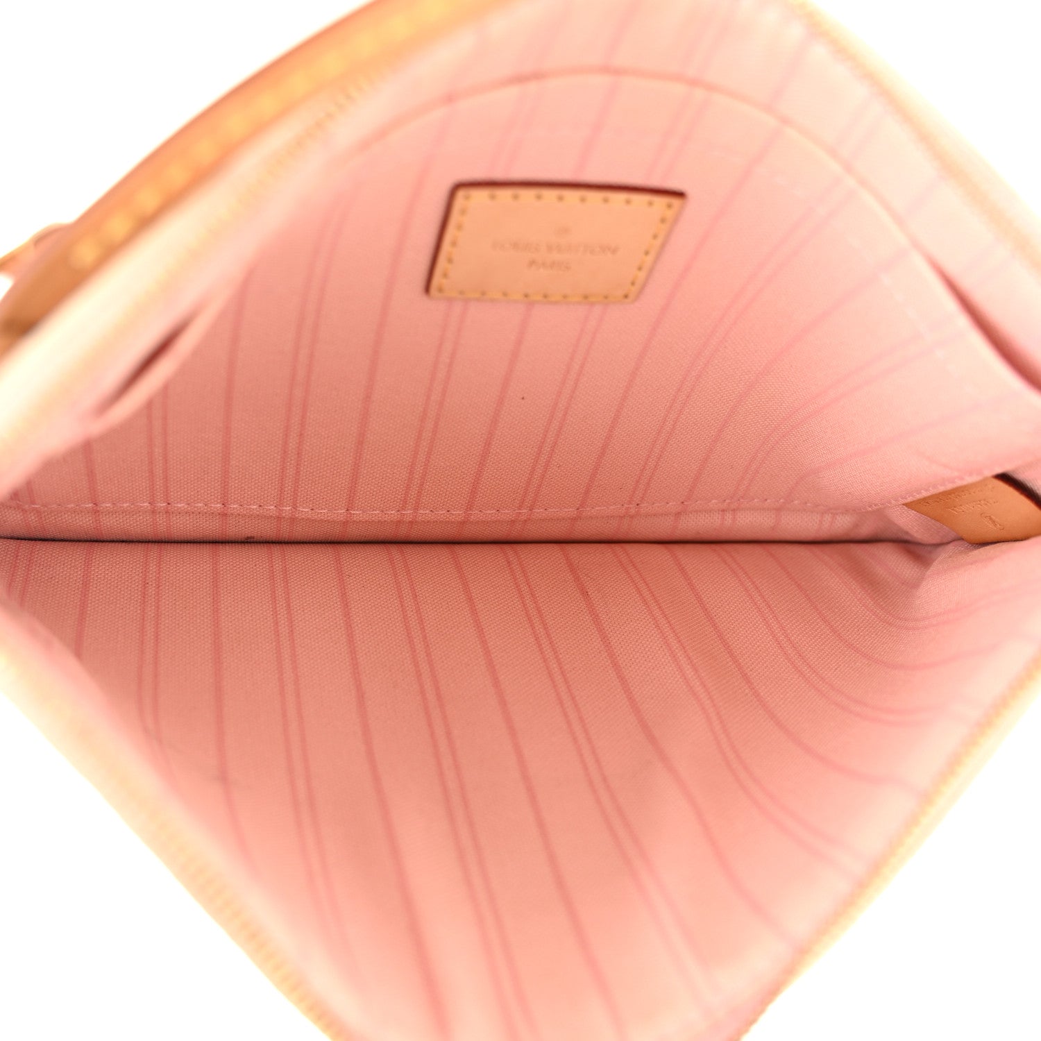 Louis Vuitton Damier Azur Neverfull MM GM Pochette Rose Ballerine 5 of 11