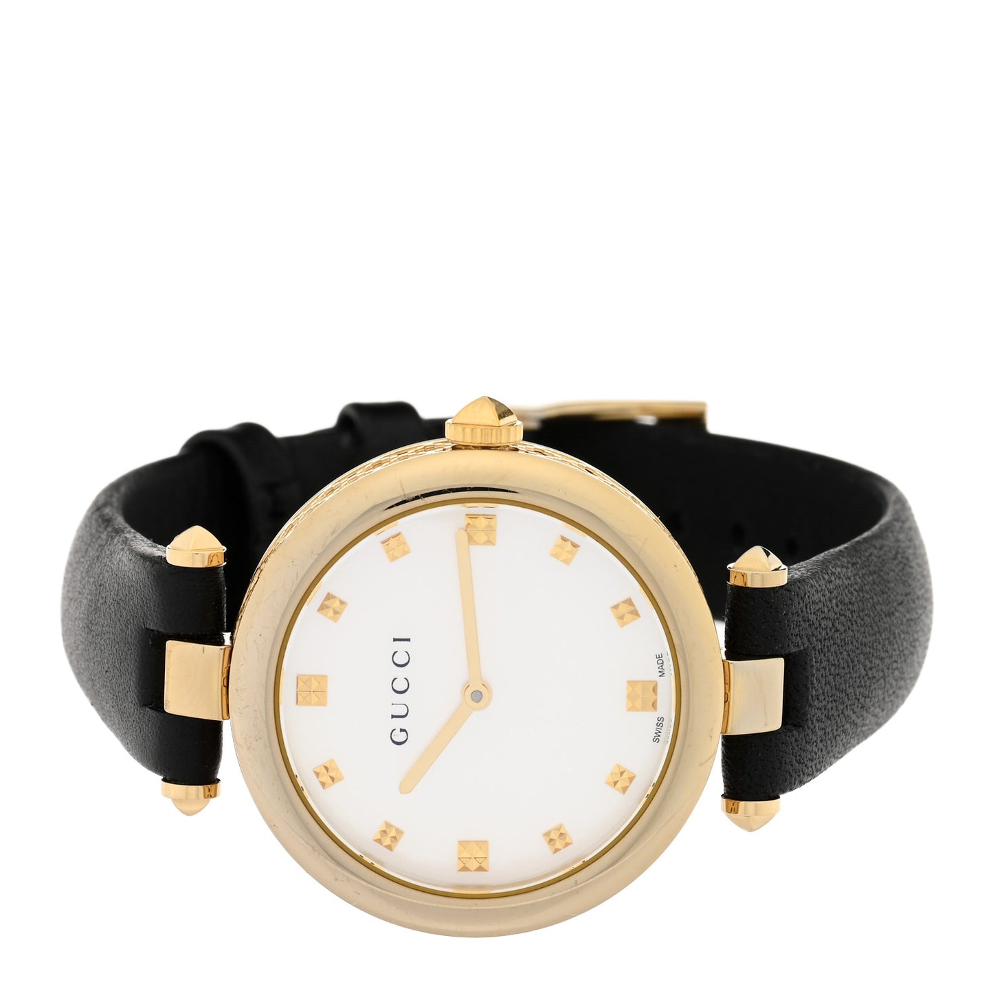 Stainless Steel Calfskin Mother of Pearl 32mm Diamantissima Quartz Watch