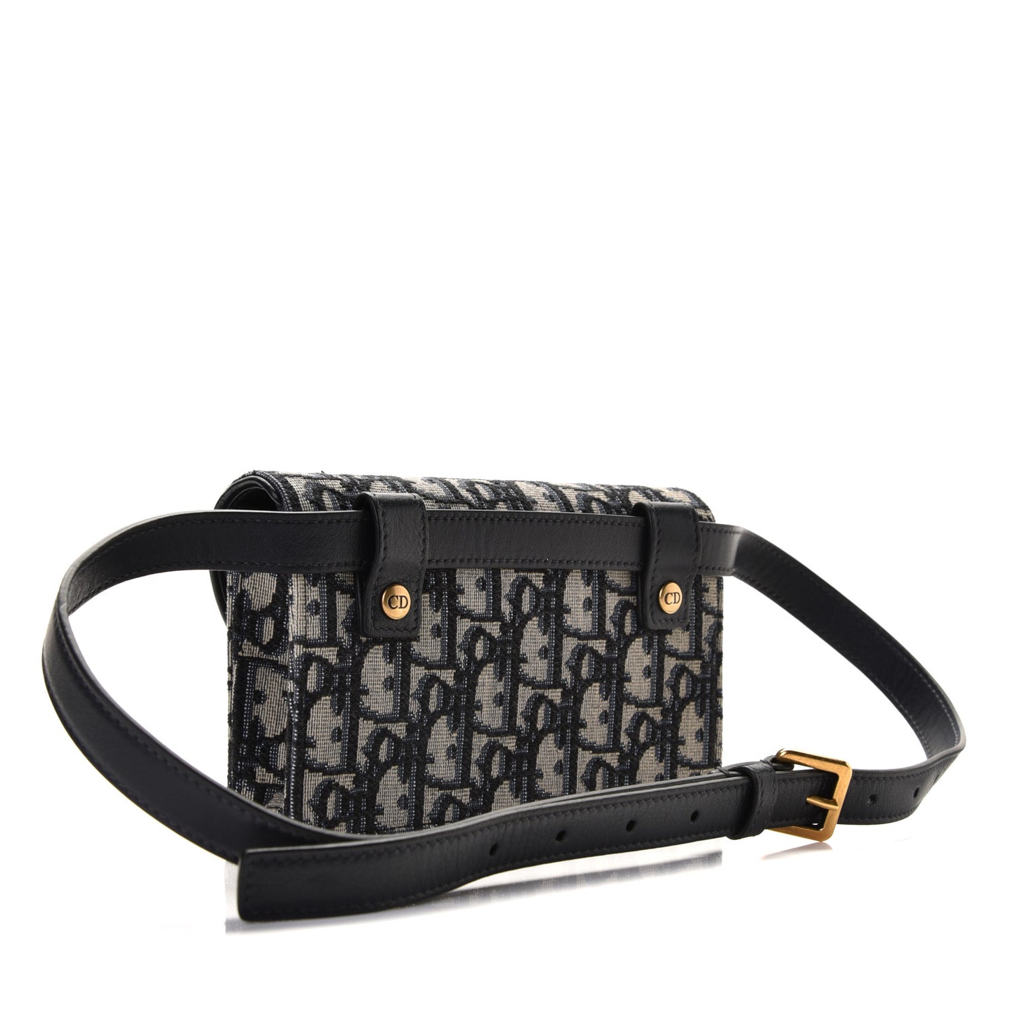 Oblique Saddle Belt Bag Blue