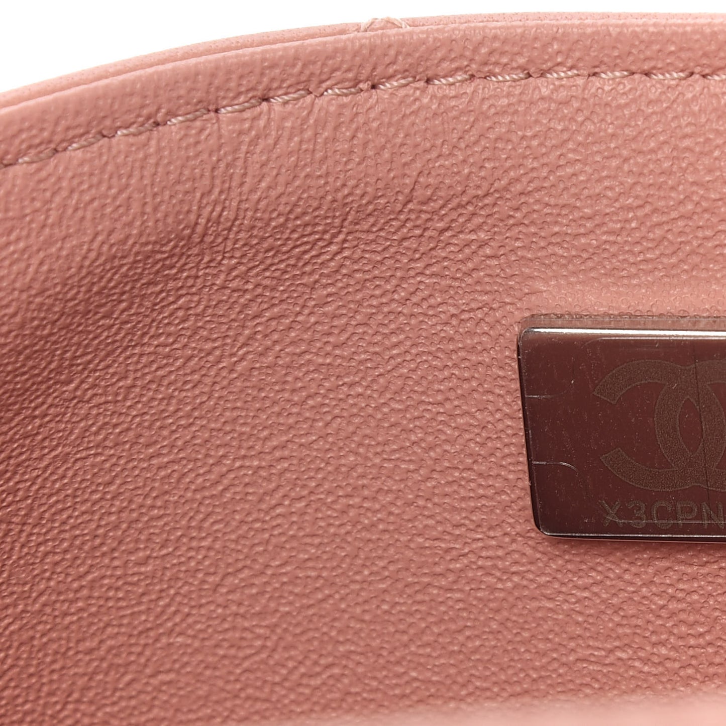 Lambskin Quilted Mini Rectangular Flap Light Pink