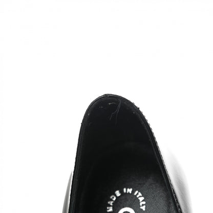 Chanel Patent Glitter Cap Toe Pumps 37 Black 10 of 12