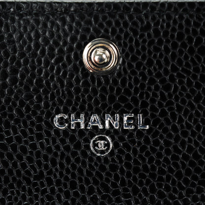 Chanel Caviar Quilted Flap Card Holder Black 6 of 8