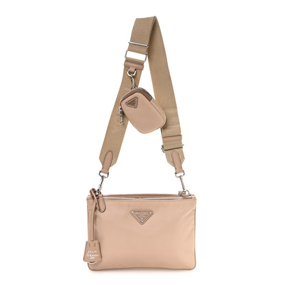 Prada Re-Nylon Saffiano Re-Edition 2000 Double Zip Crossbody Bag Cammeo 1 of 11