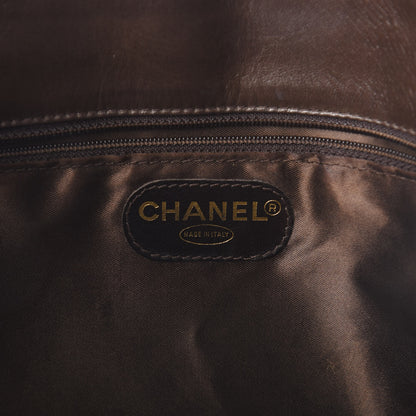 Chanel Lambskin Quilted Tote Brown 6 of 10