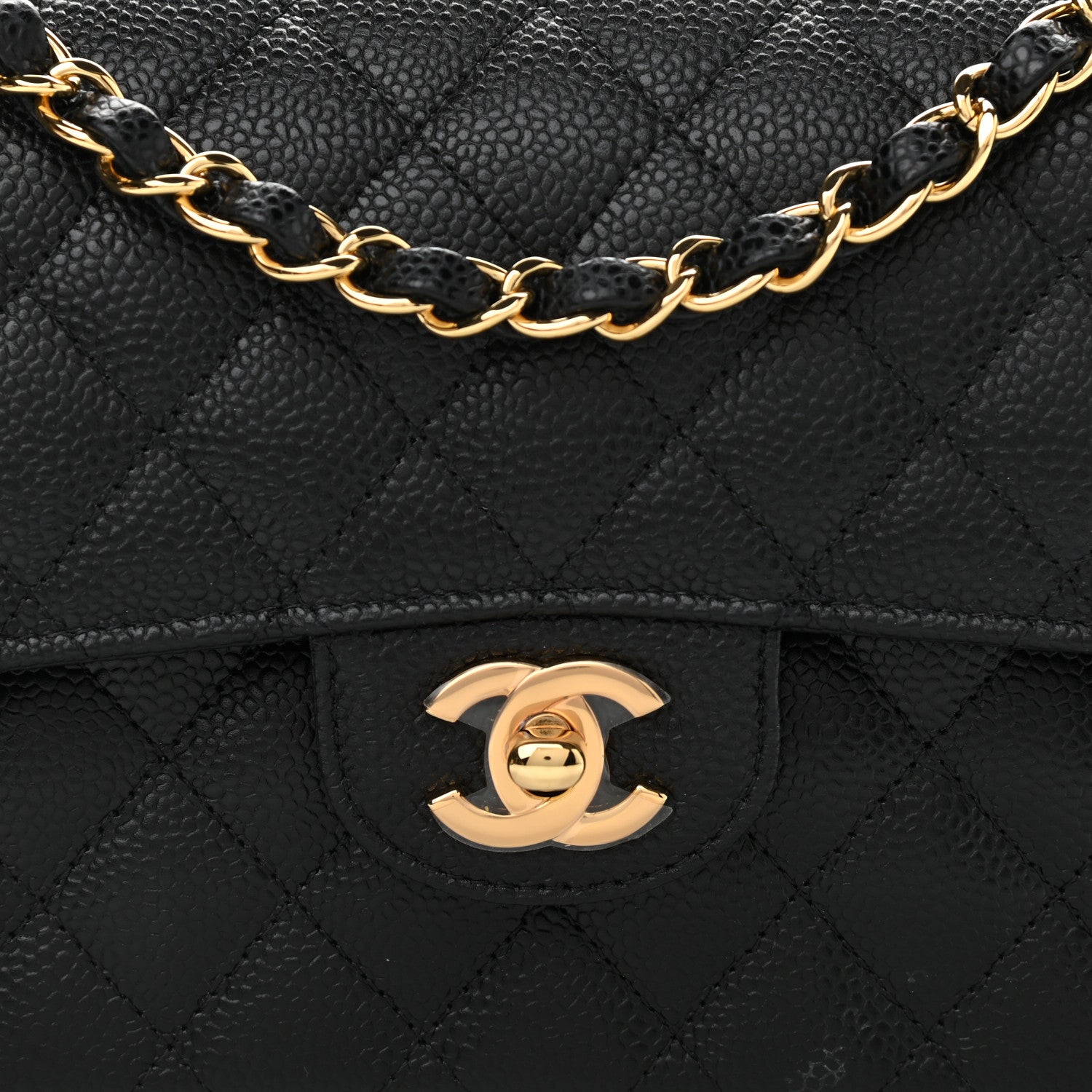 Chanel Caviar Quilted Small Double Flap Black 7 of 10