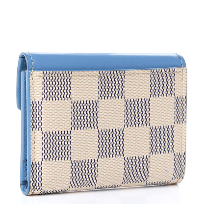 Louis Vuitton Damier Azur Zoe Wallet Bleuet 3 of 8