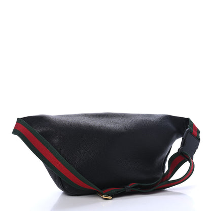 Gucci Grained Calfskin Logo Belt Bag Black 2 of 4