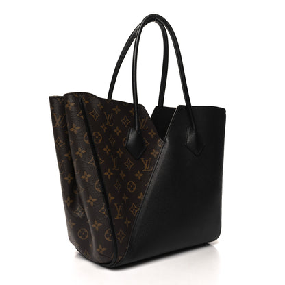 Louis Vuitton Calfskin Monogram Kimono Tote Black 2 of 9