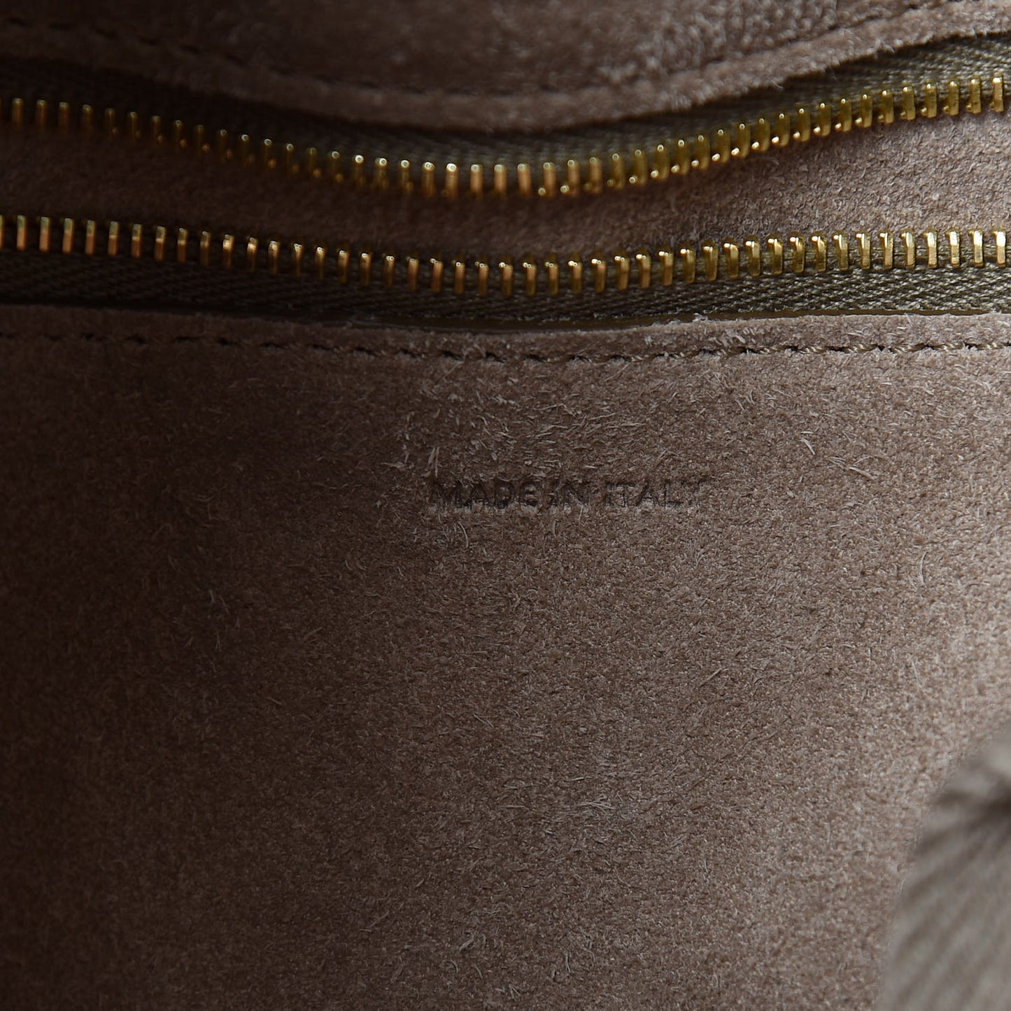 Soft Grained Calfskin Sangle Bucket Bag Taupe