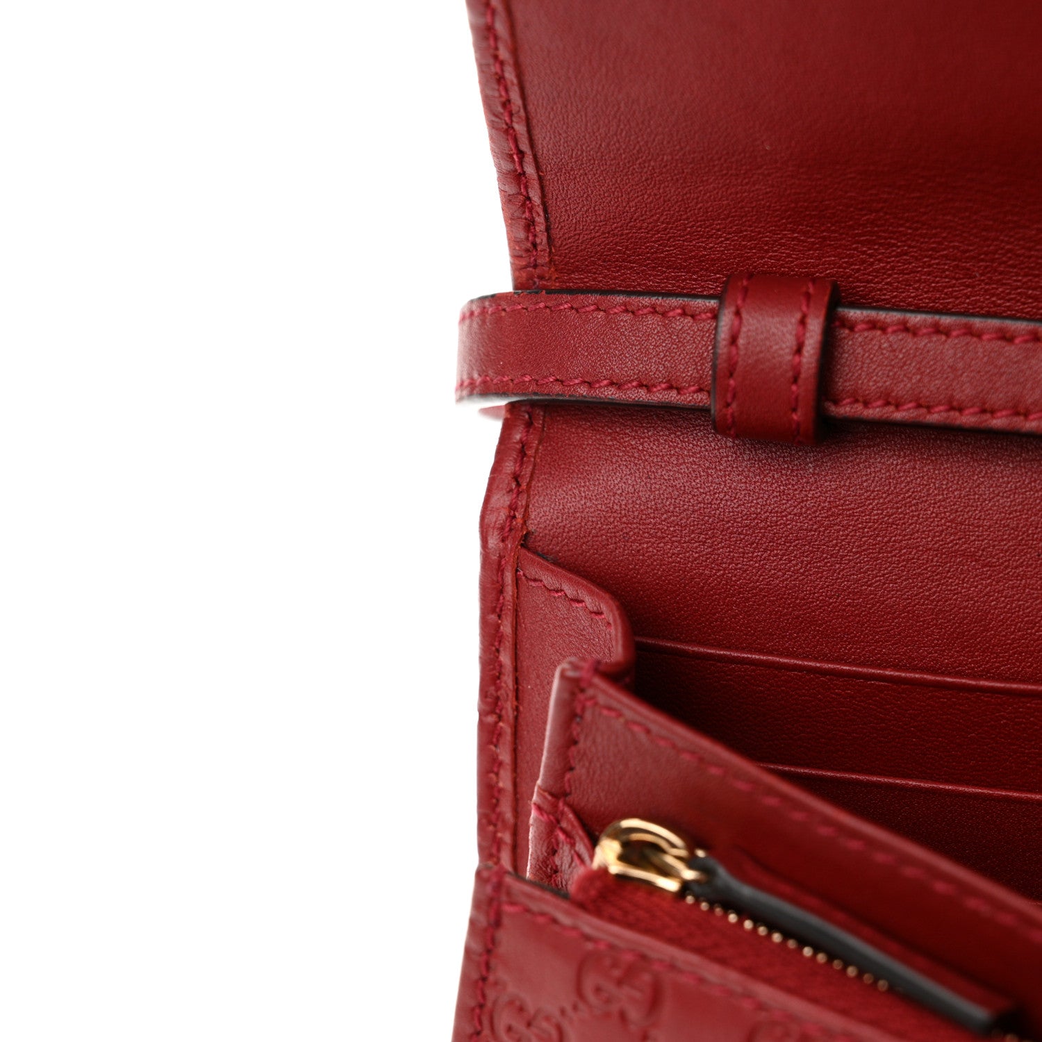 Gucci Microguccissima Crossbody Wallet Red 10 of 13