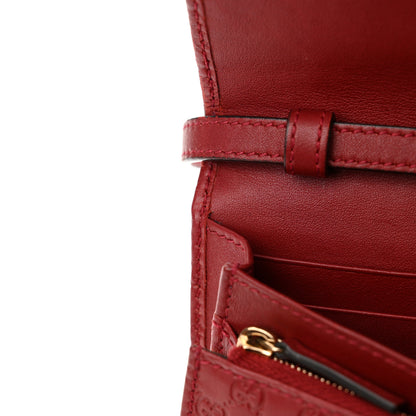 Gucci Microguccissima Crossbody Wallet Red 10 of 13