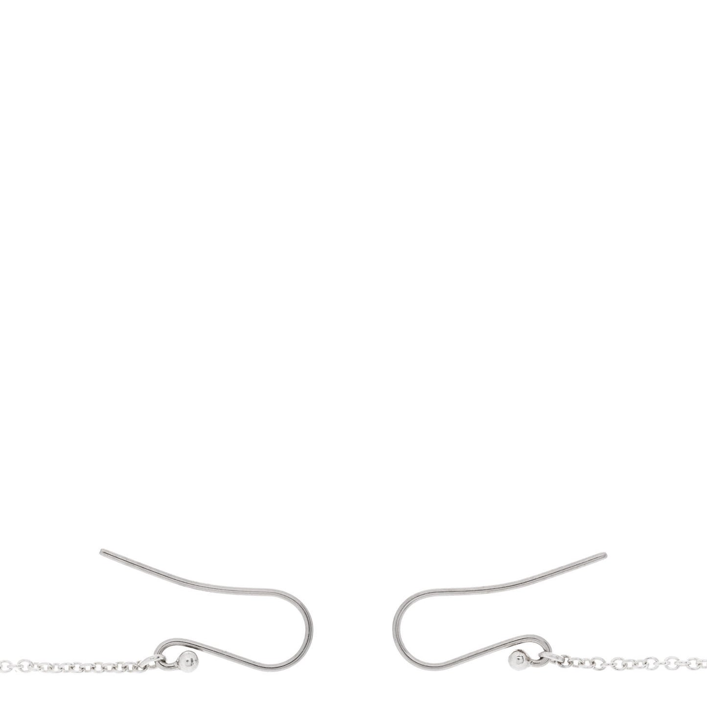 Sterling Silver Diamond .10ct Elsa Peretti Diamonds by the Yard Drop Earrings