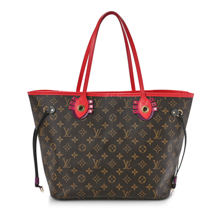 Louis Vuitton Monogram Totem Neo Neverfull MM Flamingo 2 of 16