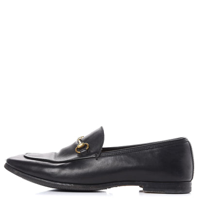 Gucci Calfskin Womens Jordaan Loafers 38 Black 1 of 16