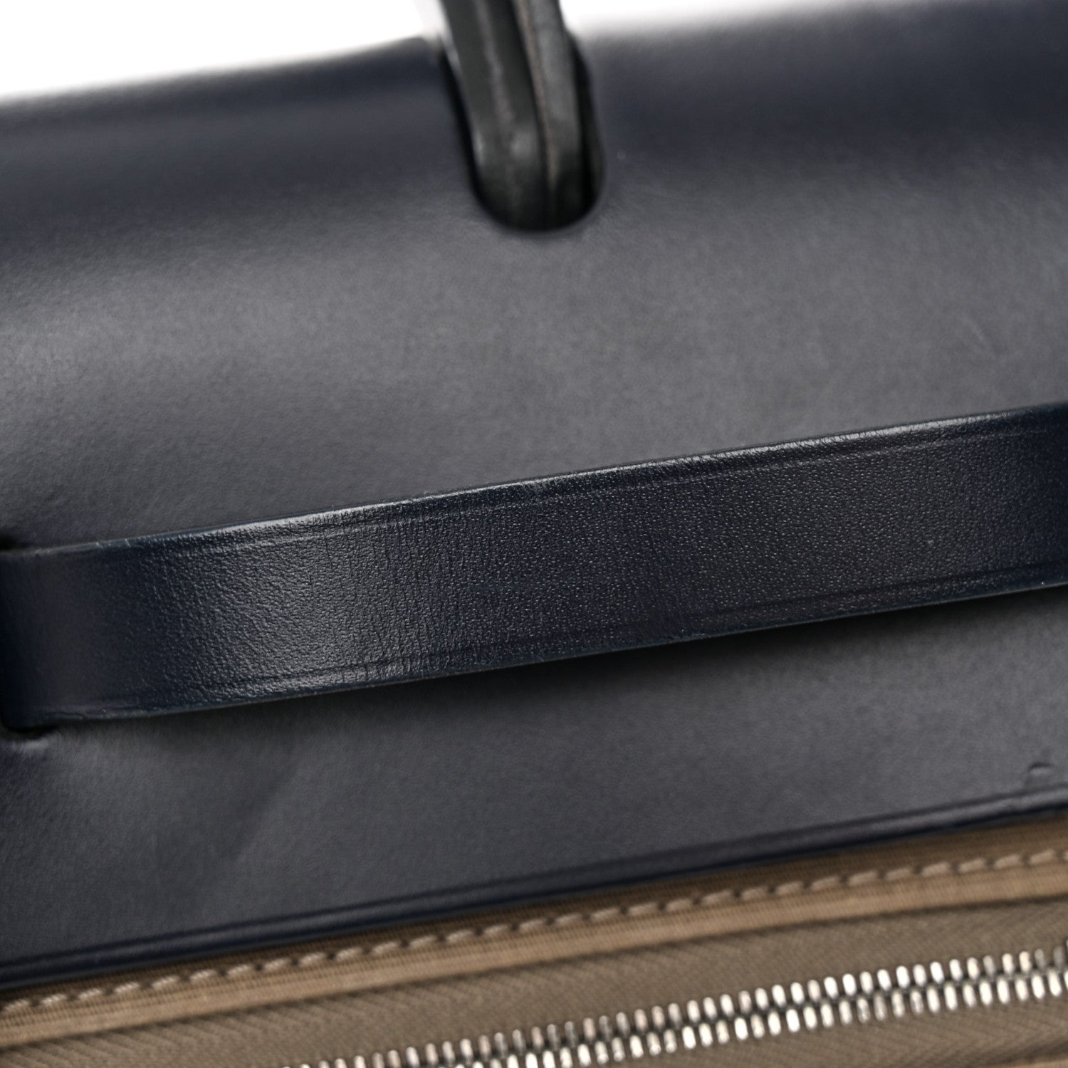 Hermes Toile Officier Vache Hunter Herbag Zip 31 PM Etoupe Bleu Indigo 13 of 19