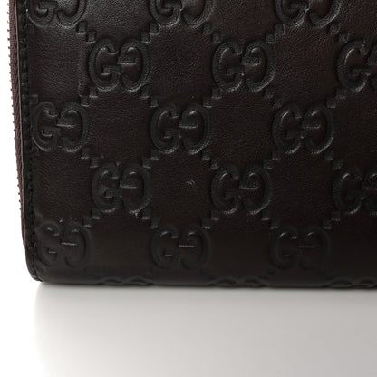 Gucci Guccissima GG Pierce Zip Around Wallet Dark Brown 11 of 13