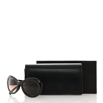 Chanel Iridescent Acetate Polarized Oval CC Sunglasses 5469-B-A Dark Brown 8 of 8