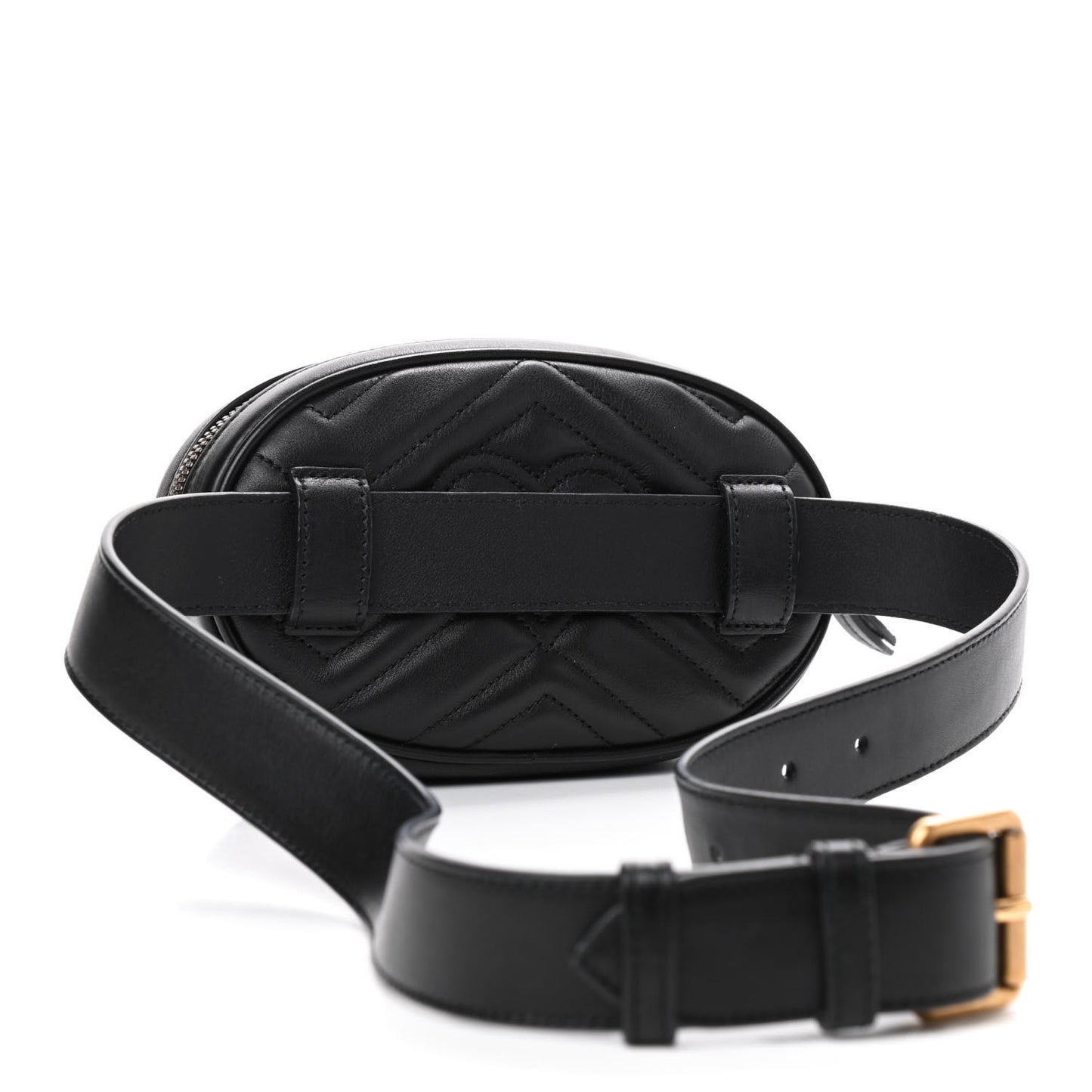 Calfskin Matelasse GG Marmont Belt Bag 85 34 Black