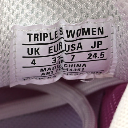 Balenciaga Fabric Mesh Clear Sole Womens Triple S Sneakers 37 White Pink 6 of 7