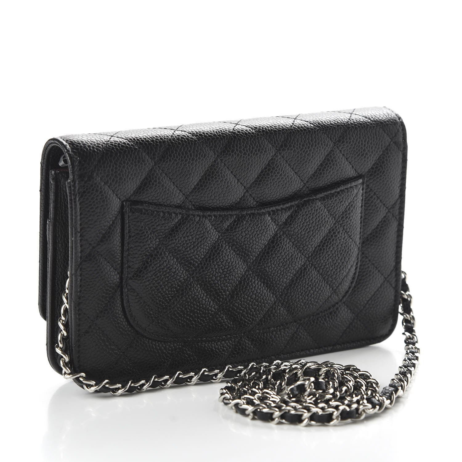 Chanel Caviar Quilted Wallet On Chain WOC Black 2 of 11