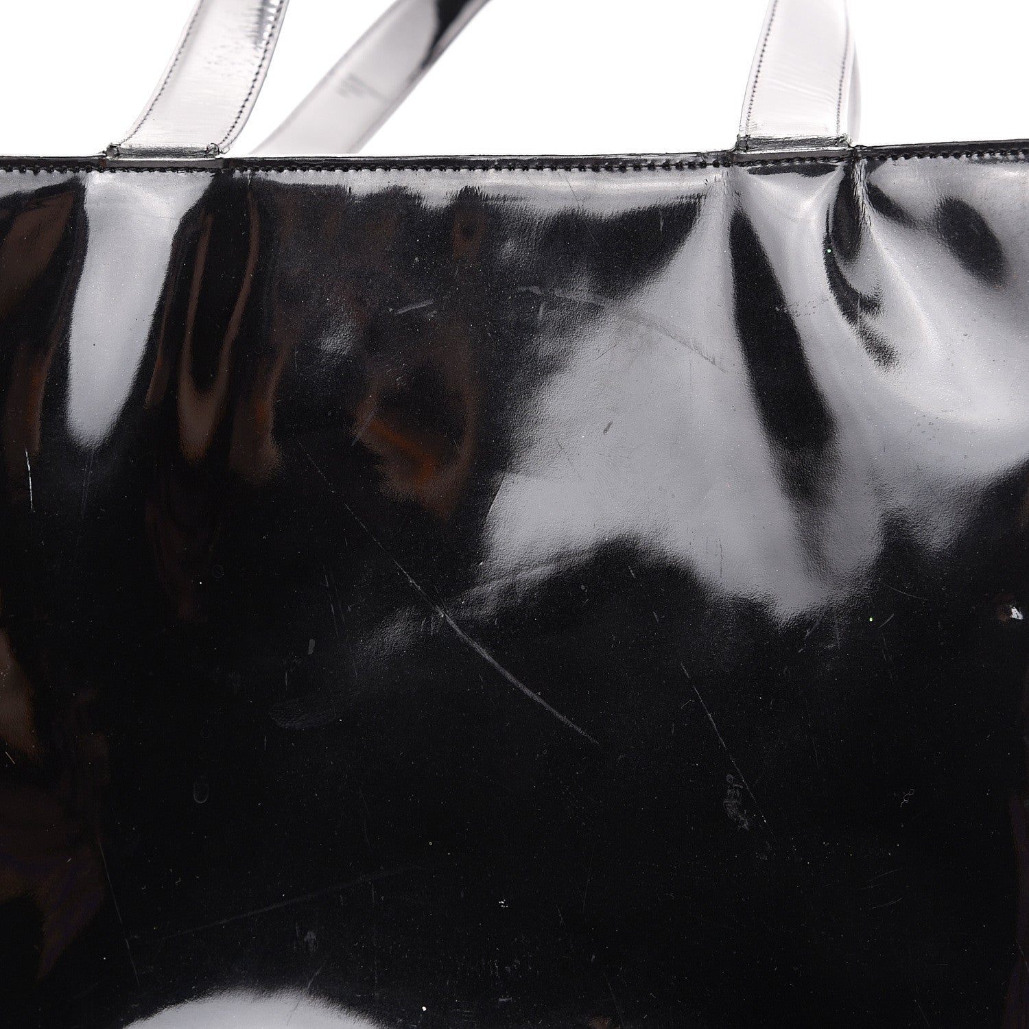 Chanel Patent Logo Shoulder Bag Black 18 of 21
