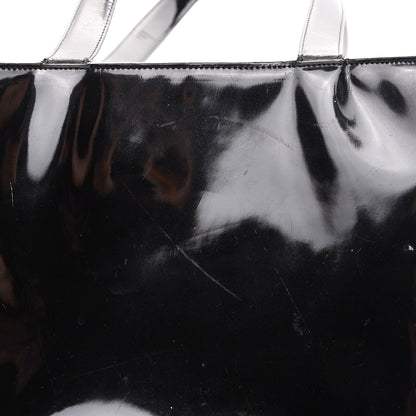 Chanel Patent Logo Shoulder Bag Black 18 of 21