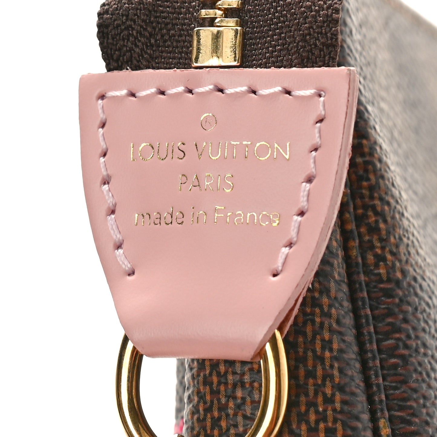 Damier Ebene 2020 Christmas Animation Big Wheel Mini Pochette Accessories Rose Ballerine