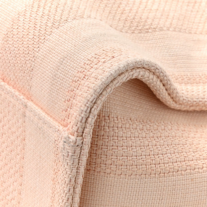 Chanel Mixed Fibers Calfskin Striped Medium Deauville Tote Light Pink 11 of 13