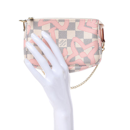 Louis Vuitton Damier Azur Tahitienne Mini Pochette Accessories 2 of 9