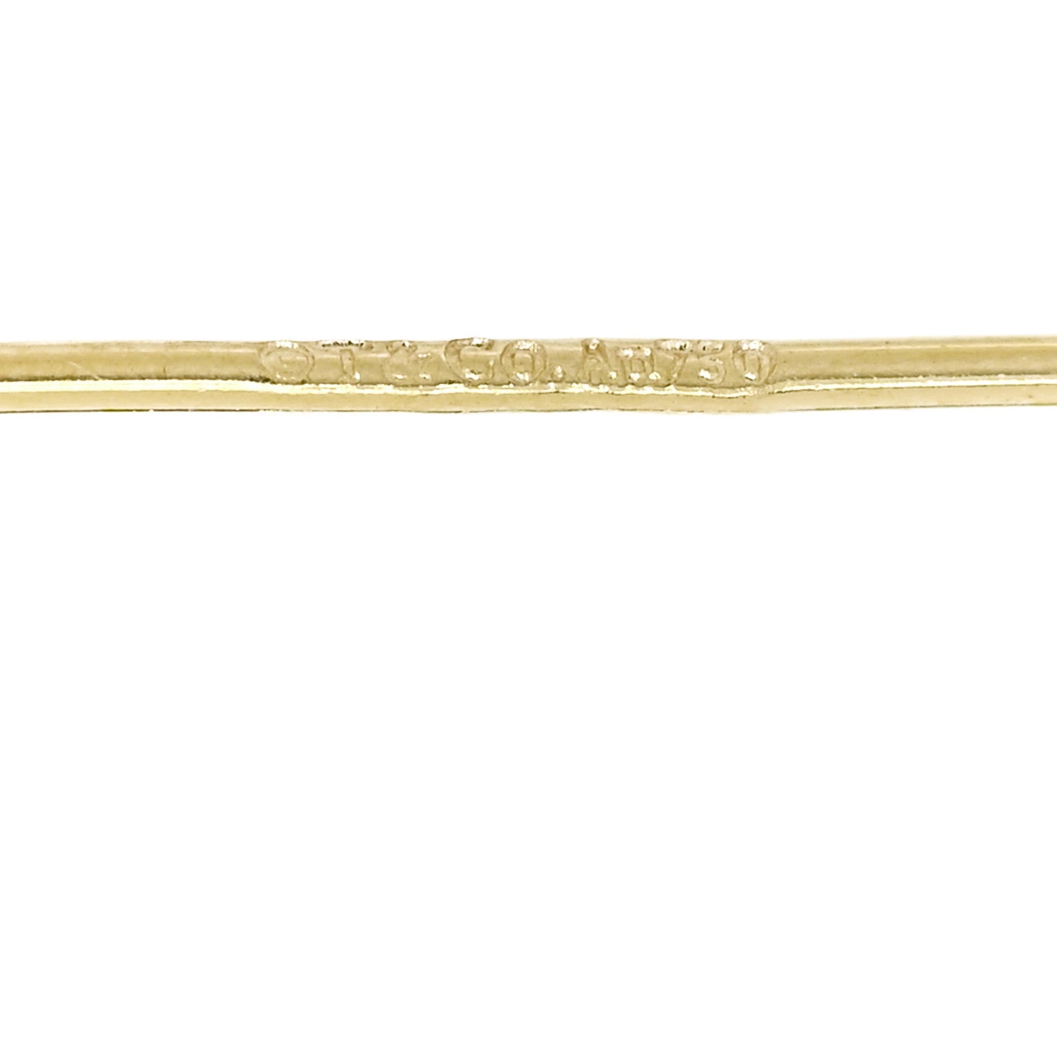 Tiffany 18K Yellow Gold Diamond Elsa Peretti Mesh Earrings 4 of 5