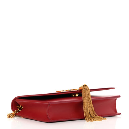 Saint Laurent Smooth Calfskin Classic Monogram Kate Tassel Chain Wallet New Lipstick 4 of 20