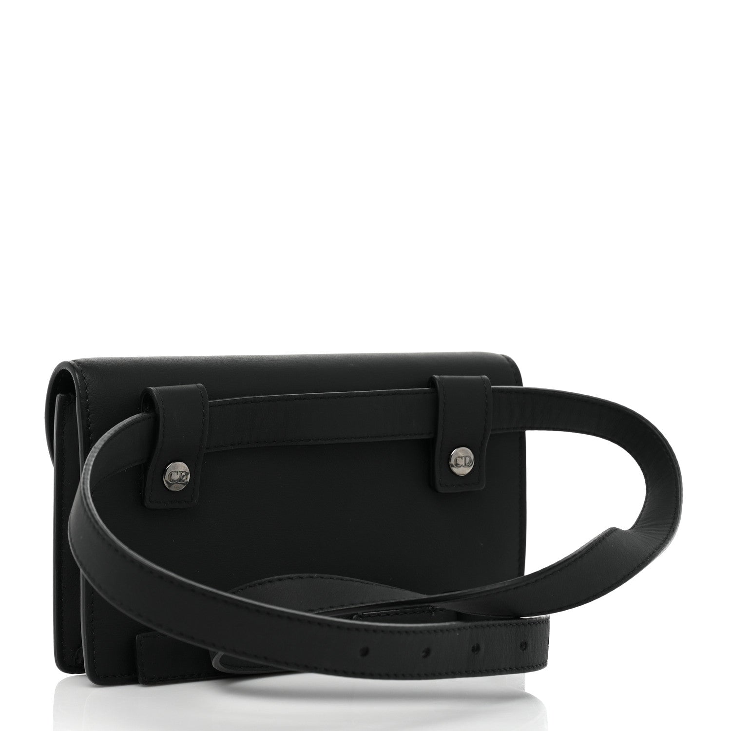 Christian Dior Ultra Matte Calfskin Saddle Belt Bag Black 4 of 15