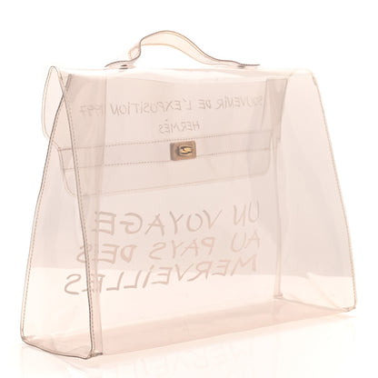 Hermes Vinyl Souvenir De L'Exposition Kelly Transparent 4 of 22