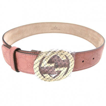 Gucci Guccissima GG Buckle Belt Pink 30 1 of 6