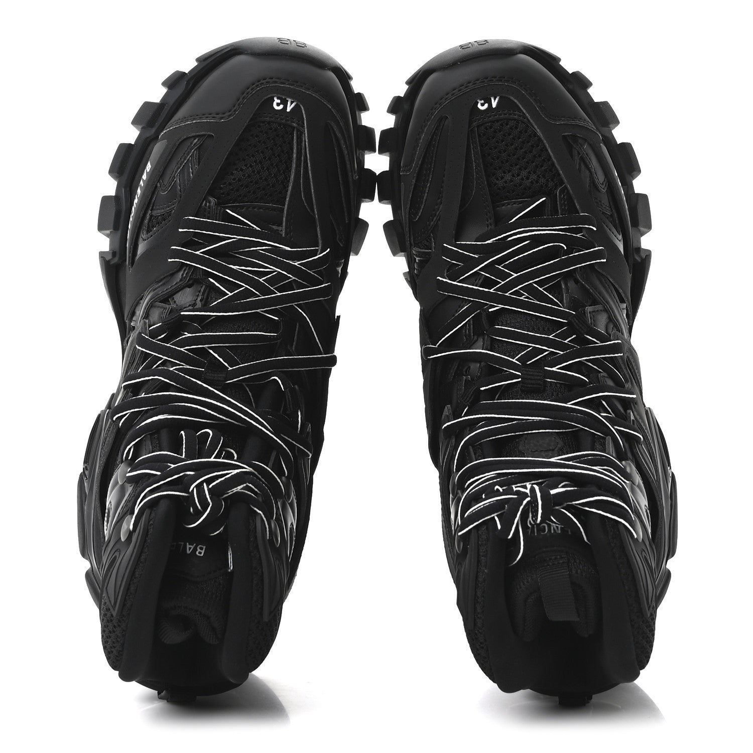 Balenciaga Mesh Nylon Mens Track Hike Sneakers 43 Black 3 of 10