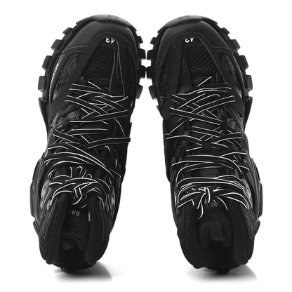 Balenciaga Mesh Nylon Mens Track Hike Sneakers 43 Black 3 of 10