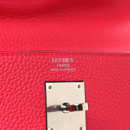 Hermes Taurillon Clemence Kelly Retourne 32 Rose Extreme 6 of 11
