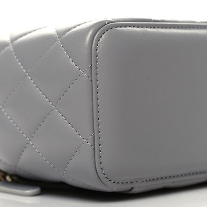 Chanel Lambskin Quilted Small Pearl Crush Vanity Case With Chain Grey 9 of 10