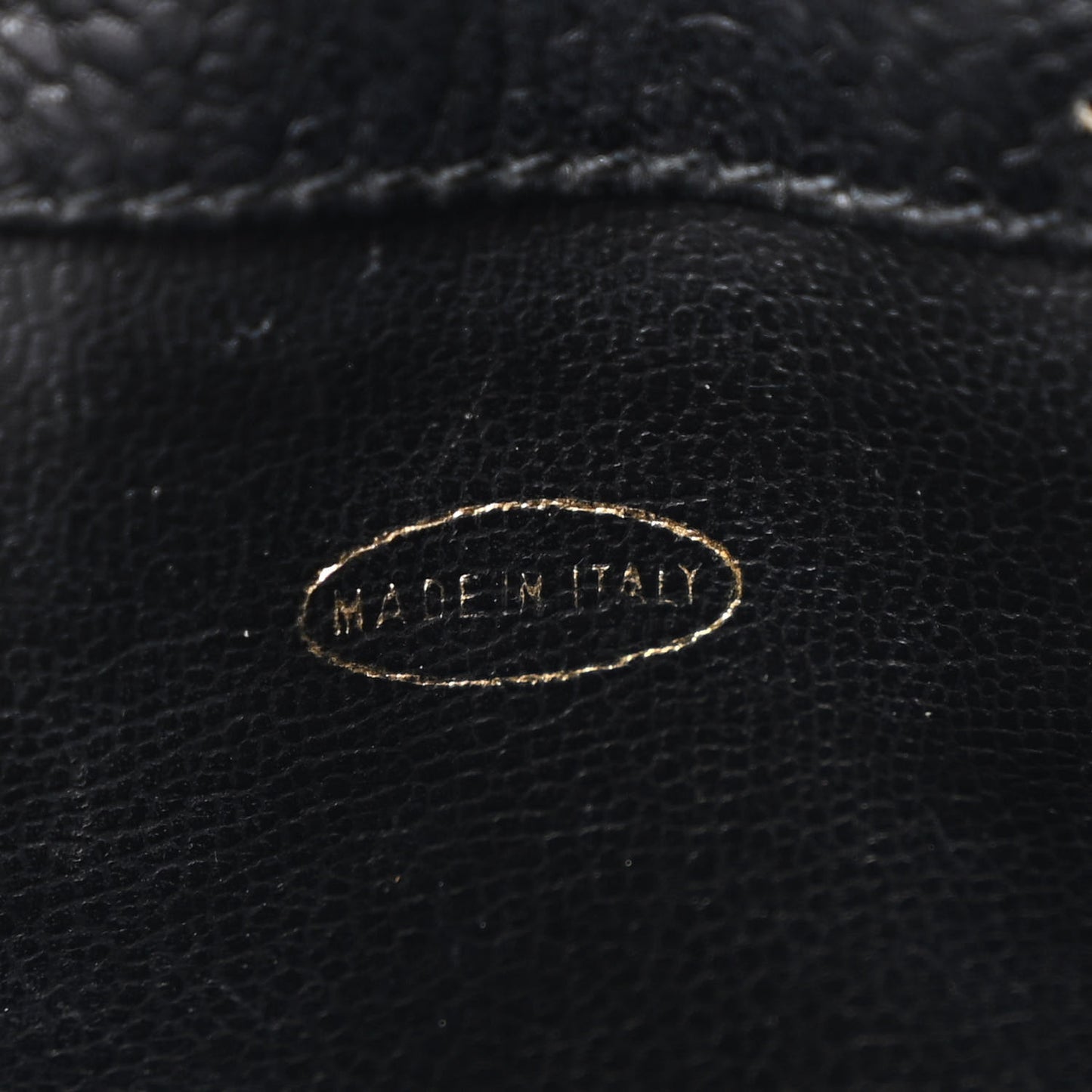 Caviar CC Chain Mini Drawstring Bag Black