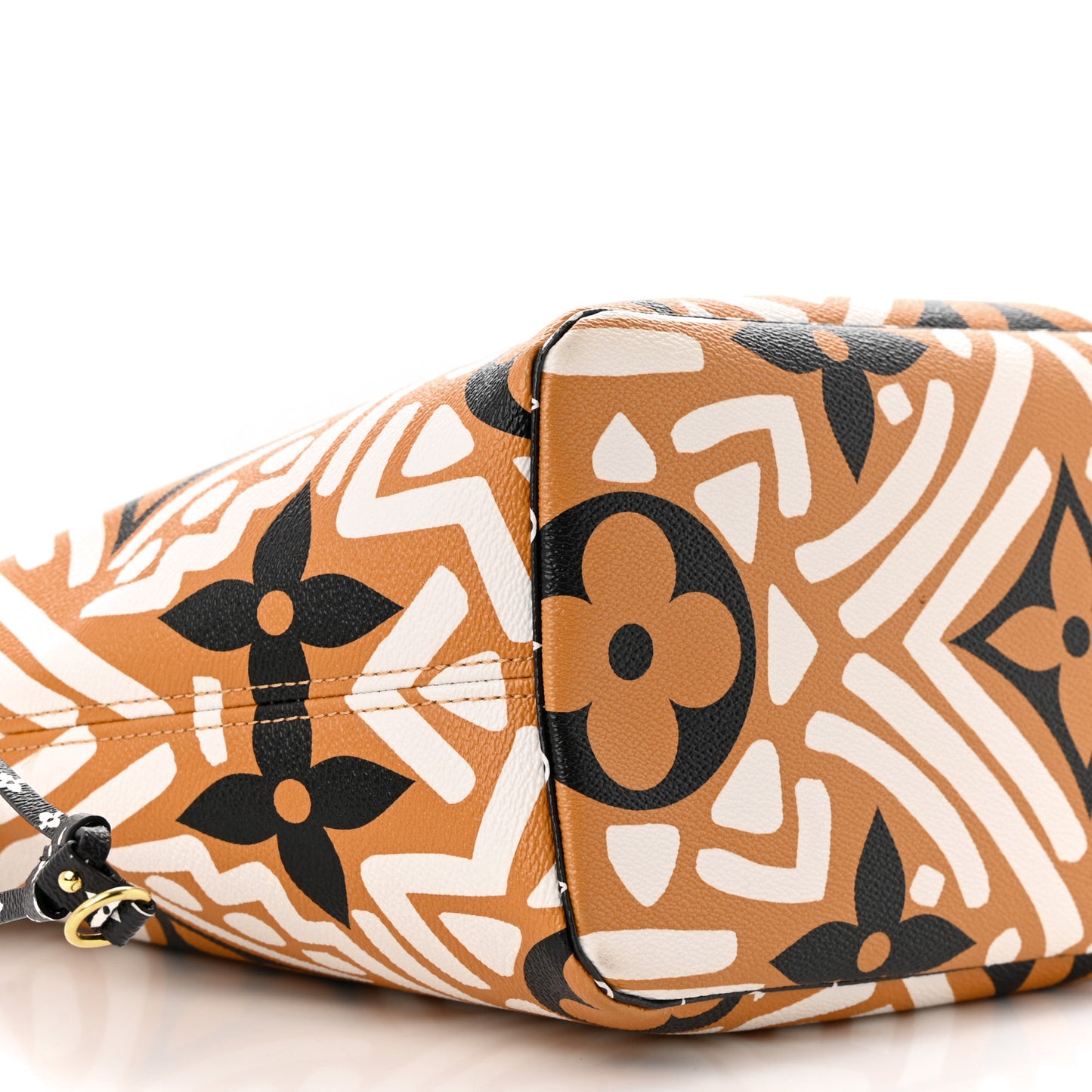 Monogram Giant Crafty Neverfull MM Creme Caramel