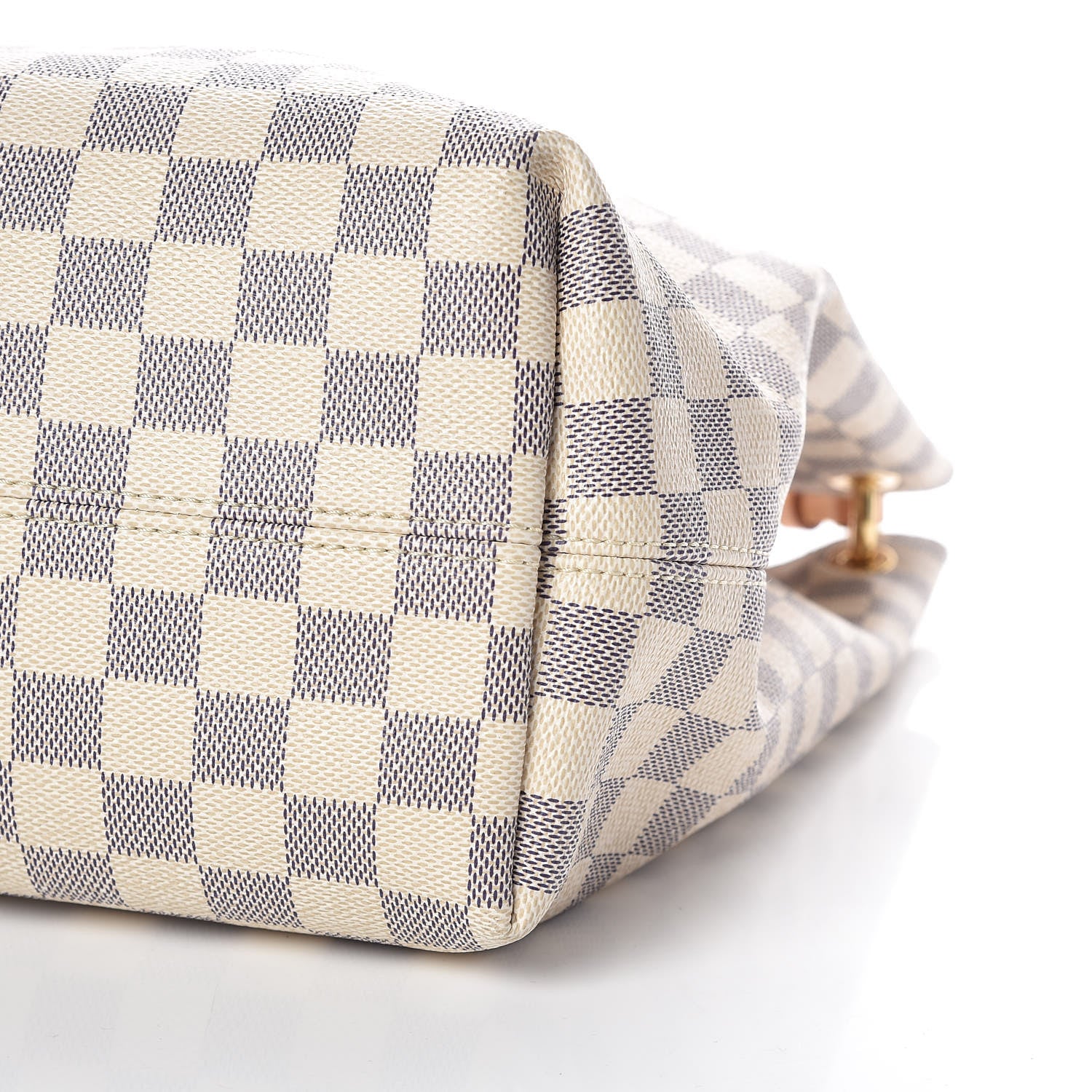 Louis Vuitton Damier Azur Graceful MM Rose Ballerine 6 of 10
