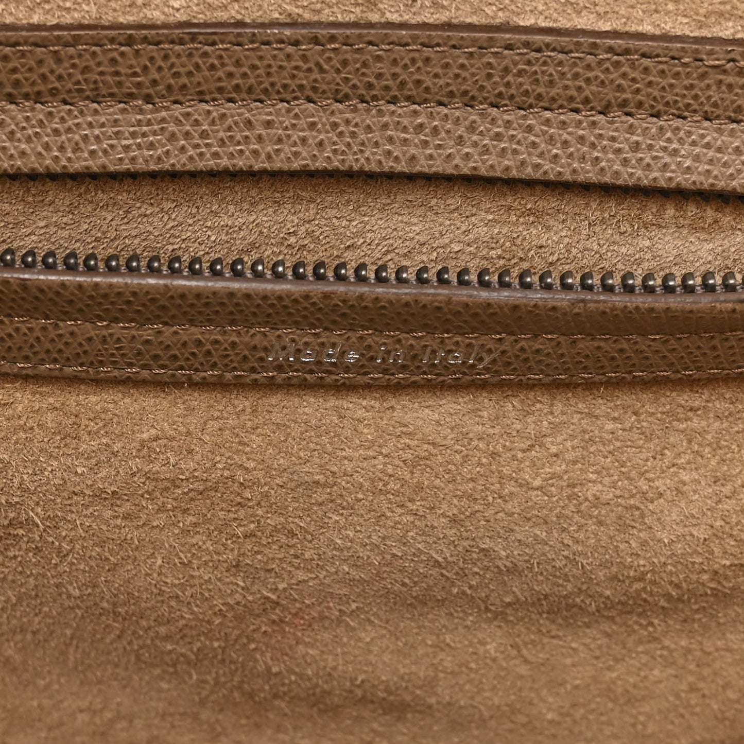 Grained Calfskin Medium Phantom Luggage Taupe