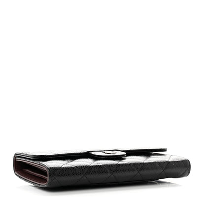 Chanel Caviar Quilted Large Flap Wallet Black 4 of 8