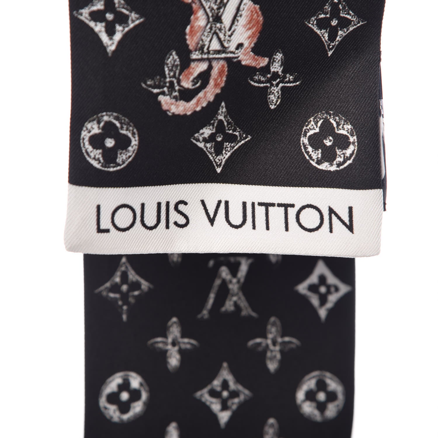 Louis Vuitton Silk Catogram Classic Bandeau Black 3 of 5