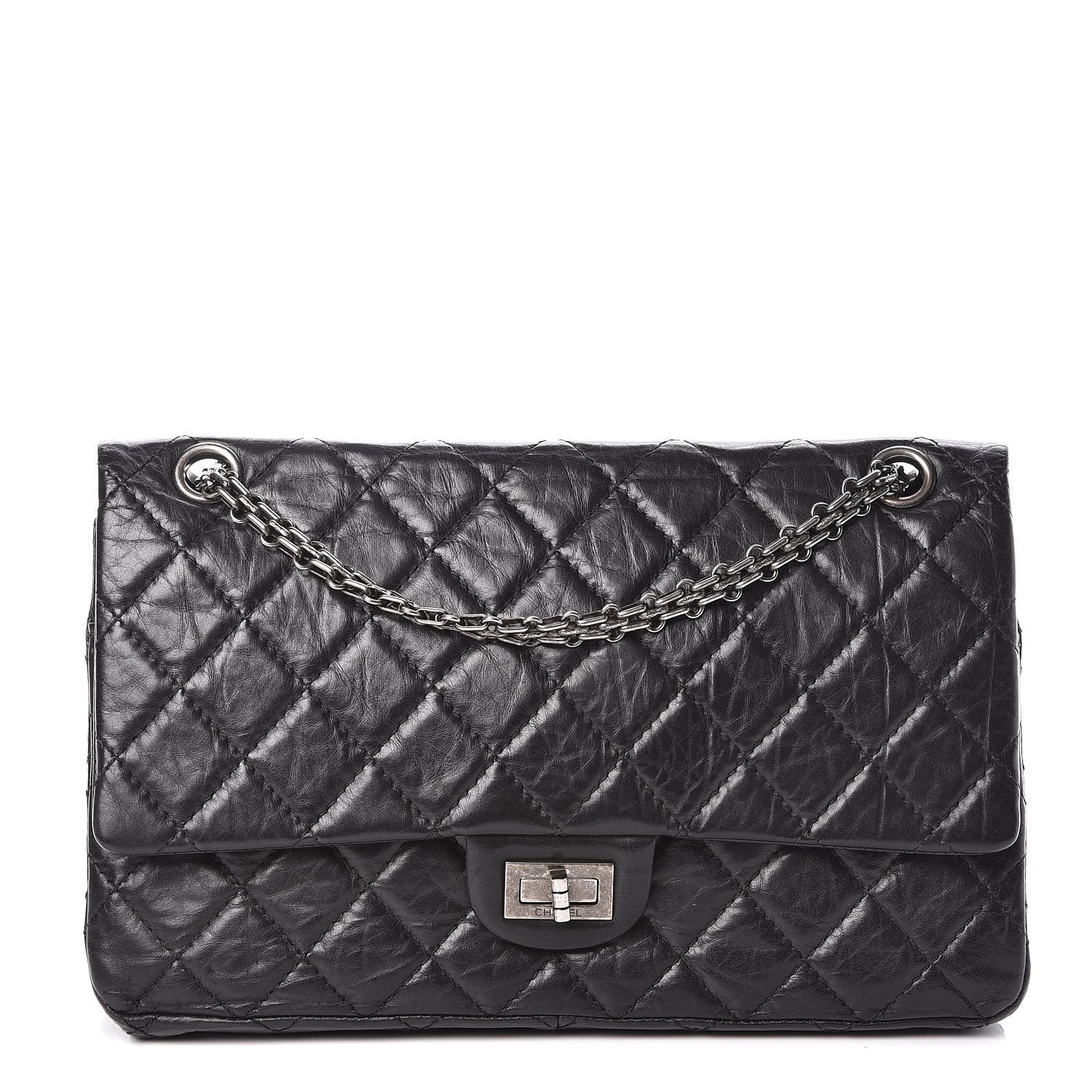 Chanel Aged Calfskin Quilted 2.55 Reissue 226 Flap Black 1 of 9