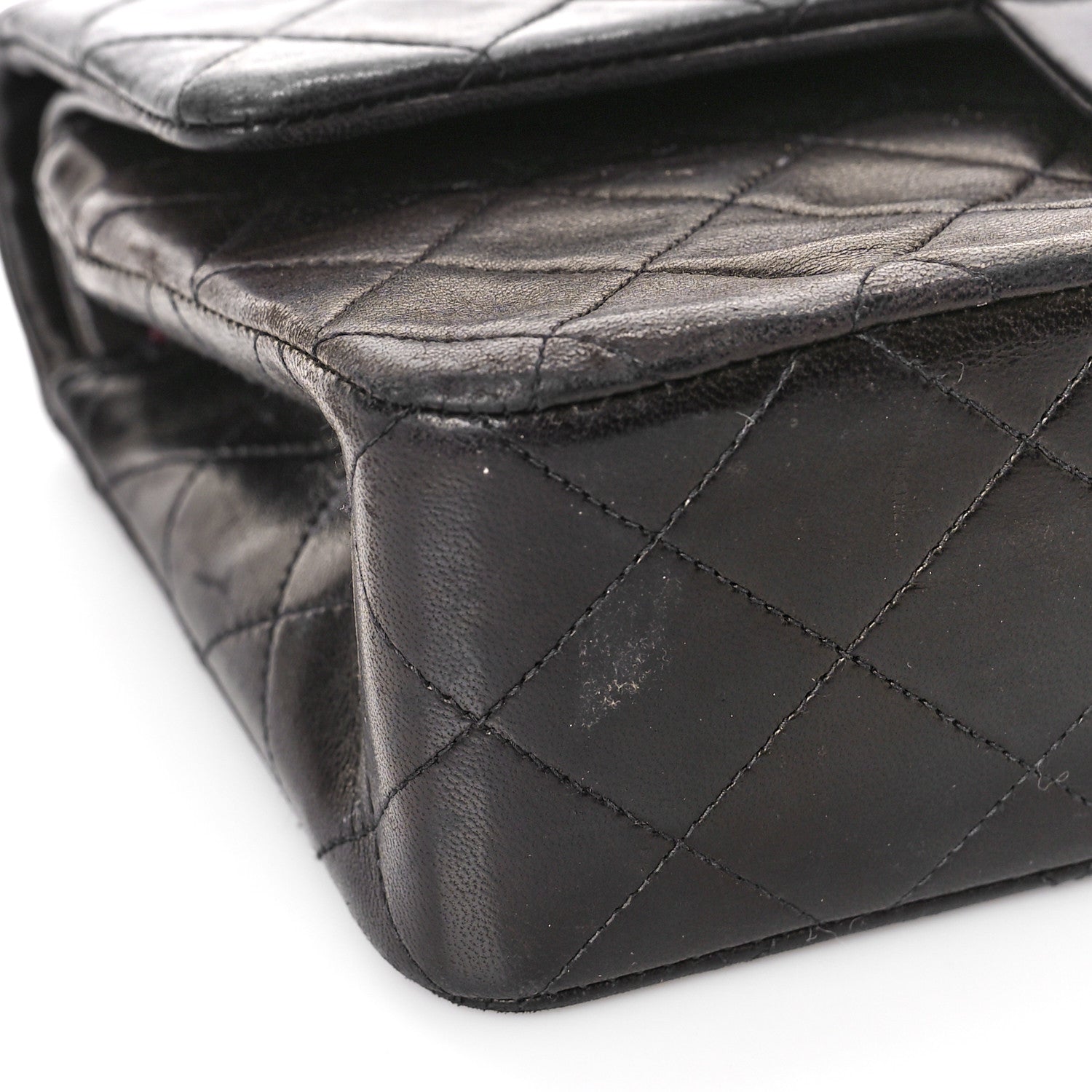 Chanel Lambskin Quilted Small Double Flap Black 8 of 12